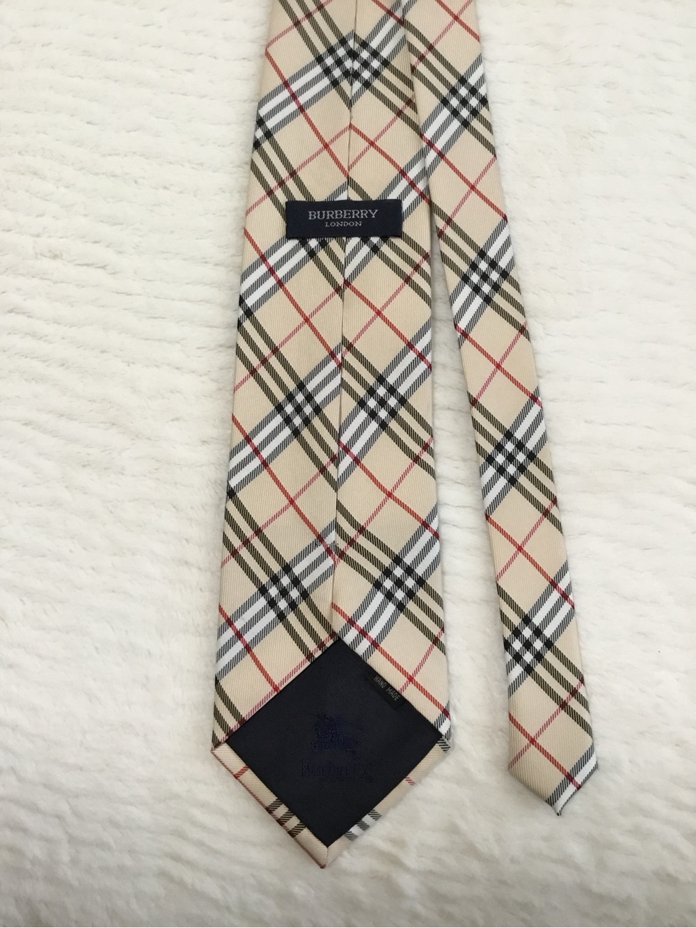 Burberry beige silk classic check tie - Picture 10 of 10